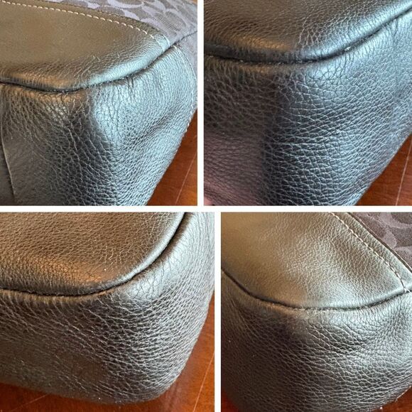 COACH - EUC Park Signature C Black Hobo with Leather Trim & Strap. BEAUTIFUL! - Picture 12 of 16